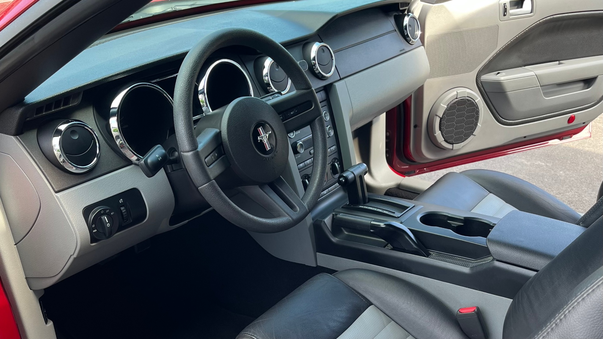 Detailed luxury car interior